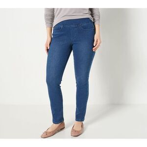 Maya J Women's Pants Sz 20 Tall Flexibelle Belle Curve Slim-Leg Blue A460169